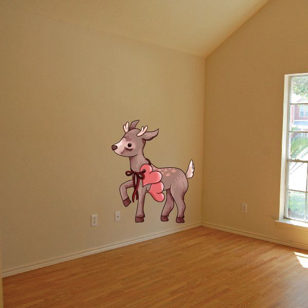 Image of Holiday Valentine's Day Deer Sticker