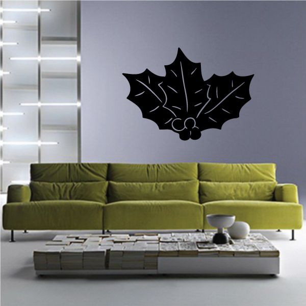 Image of Holly Leaves and Berries Decal