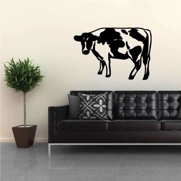 Image of Holstein Cow Standing Decal