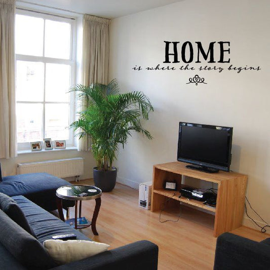 Image of Home Is Where The Story Begins Decal