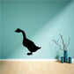 Black goose honking wall decal silhouette
