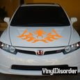 Image of Hood Flame Decals