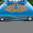 Image of Hood Flame Decals