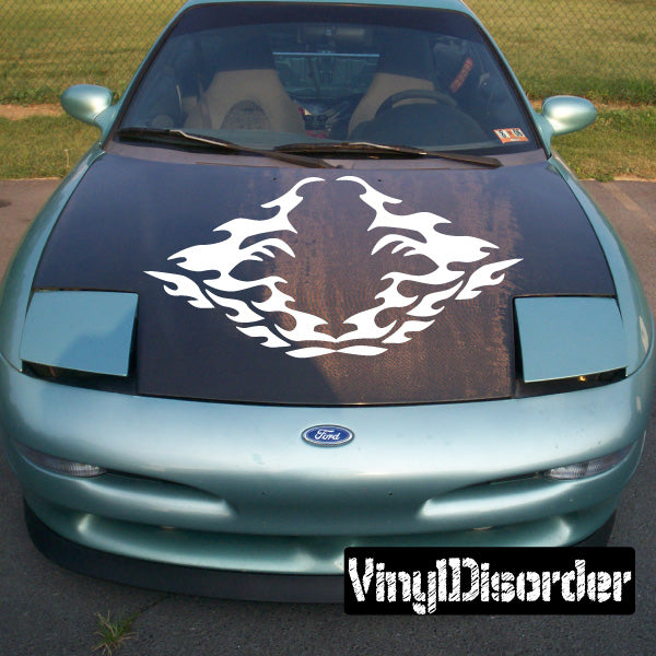 Image of Hood Flame Decals