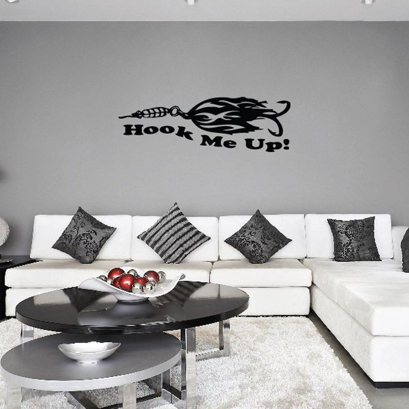 Image of Hook me up Lure Wall Decal - Vinyl Decal - Car Decal - DC0101