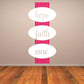 Hope Faith Cure Breast Cancer Printed Die Cut Decal