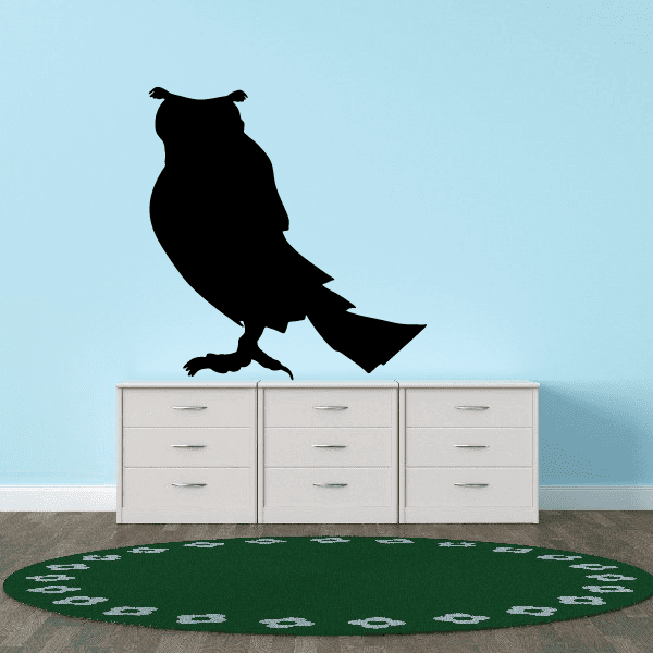 Image of Horned Owl Watching Decal