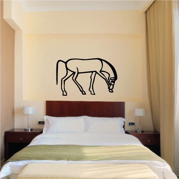 Image of Horse Egyptian Wall Decal - Vinyl Decal - Car Decal - MC33