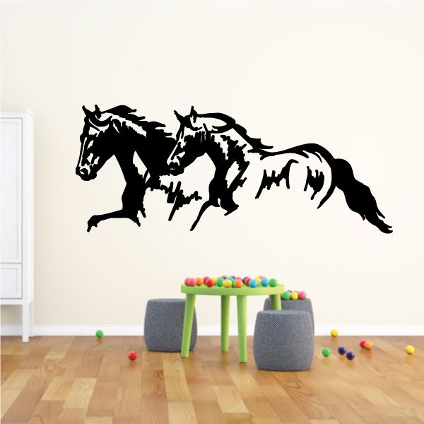 Image of Horse Pair Running Decal