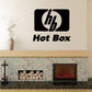 Hot Box decal with HD-style logo and bold Hot Box text