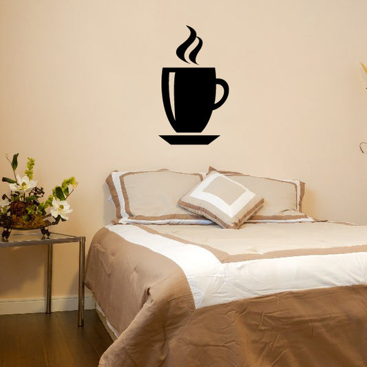 Image of Hot Coffee Cup Wall Decal 