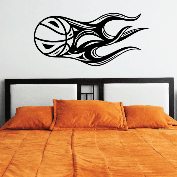 Image of Hot Fire Basketball Decal