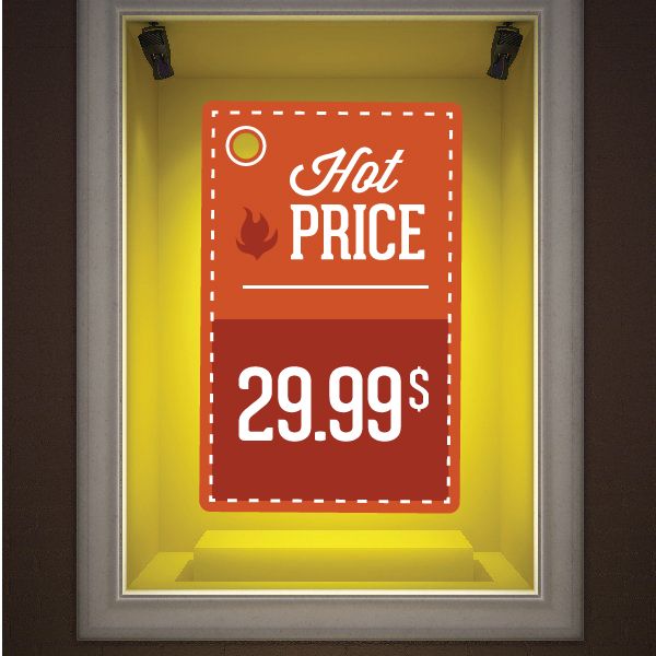 Image of Hot Price $29.99 Retail Discount Sign Wall Decal - Vinyl Decal - Car Decal - Idcolor054