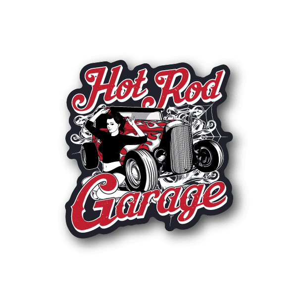 Image of Hot Rod Garage Sticker