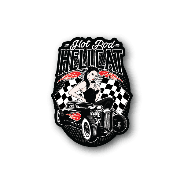 Image of Hot Rod Hellcat Sticker