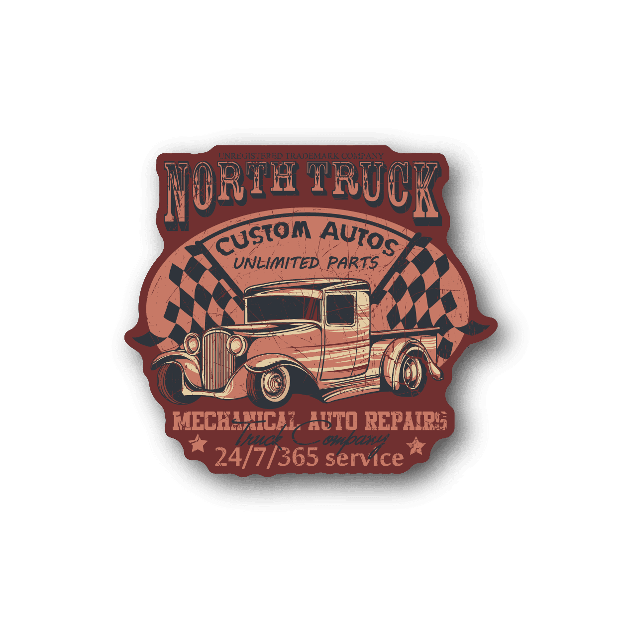 Image of Hot Rod North Truck Sticker