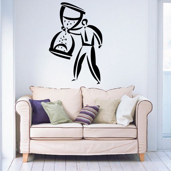 Image of Hour Glass Wall Decal - Vinyl Decal - Car Decal - Business Decal - MC08