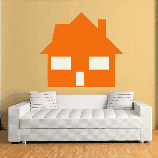 Image of House Building Wall Decal - Vinyl Decal - Car Decal - Idcolor010