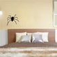 Black spider wall decal featuring a detailed house spider silhouette