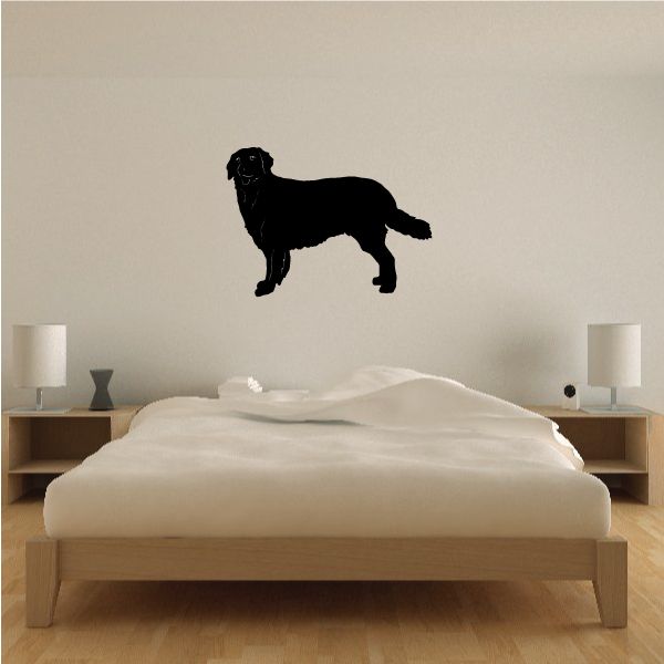 Hovawart dog silhouette decal, black