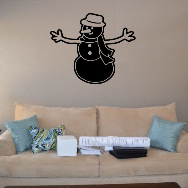 Image of Hugging Snowman Decal