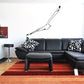 Flying seagull wall decal with black outline and detailed linework