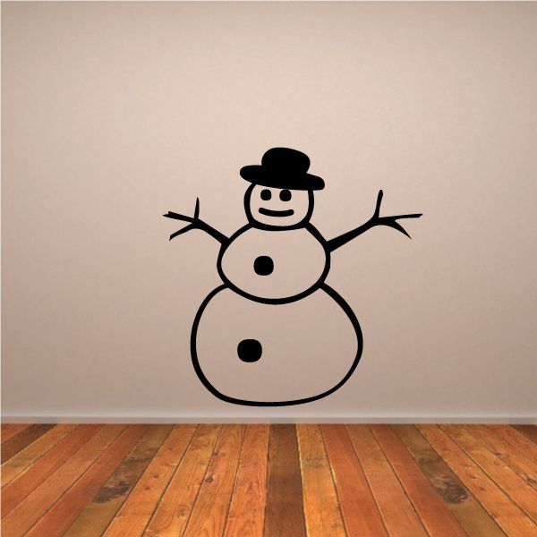 Image of Humble Hatted Snowman Decal