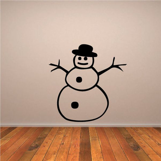 Image of Humble Hatted Snowman Decal