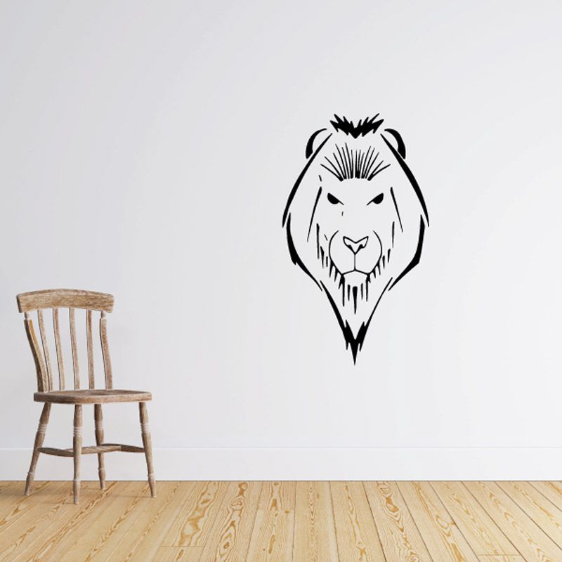 Image of Humble Lion Head Decal