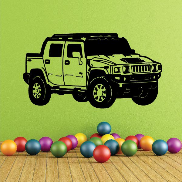 Image of Hummer Wall Decal - Vinyl Decal - Car Decal - 004