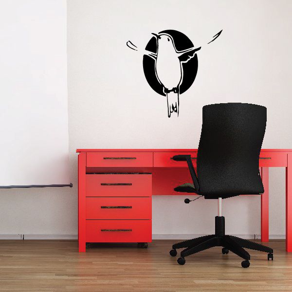 Image of Hummingbird and Hole Decal