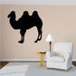 Humpback camel silhouette wall decal, black