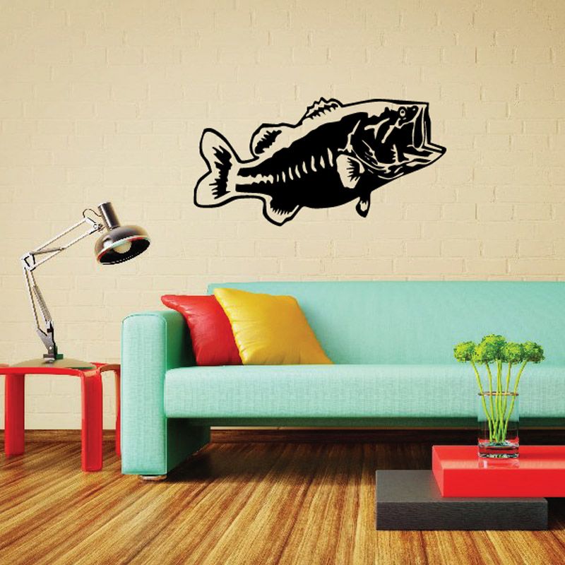 Image of Hungry Bass Fish Decal