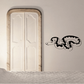 Anaconda snake wall decal in black with white outline