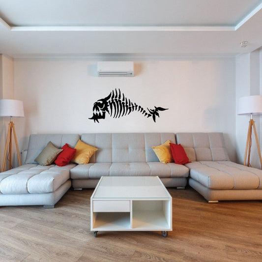 Image of Hunting Skeleton Fish Decal