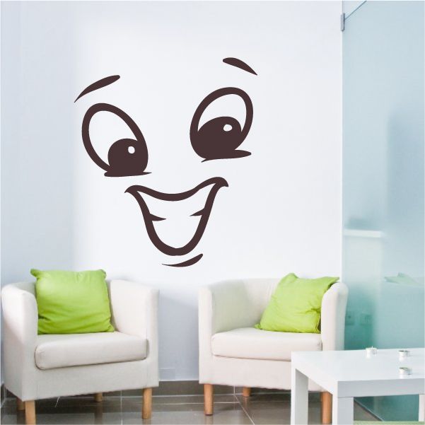 Image of Hyped Face Expression Wall Decal - Vinyl Decal - Car Decal - Idcolor069