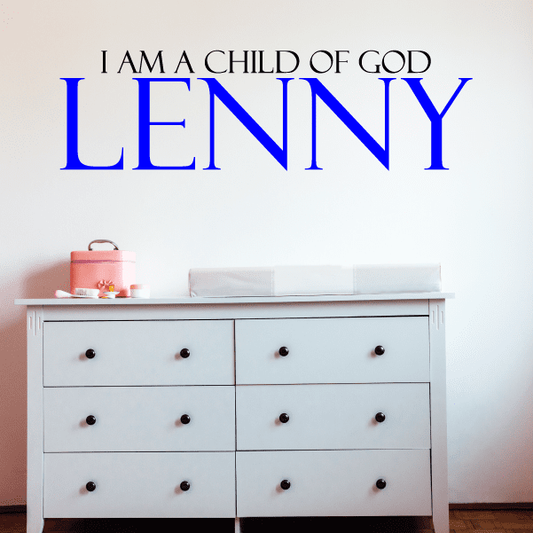 Image of I am a Child of God Wall Decal 