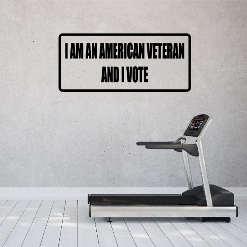 Image of I am an American veteran and I vote Decal