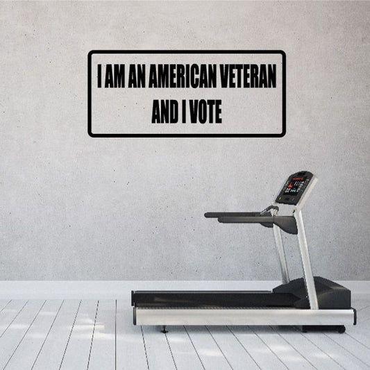 Image of I am an American veteran and I vote Decal