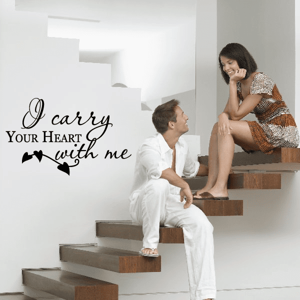 Image of I carry your heart with me Decal