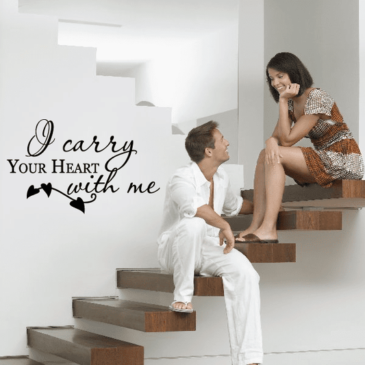 Image of I carry your heart with me Decal