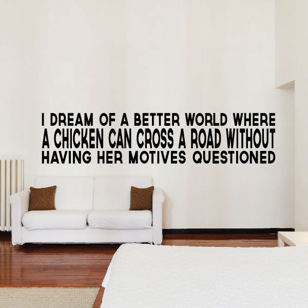 Image of I Dream of a Better World Wall Decal