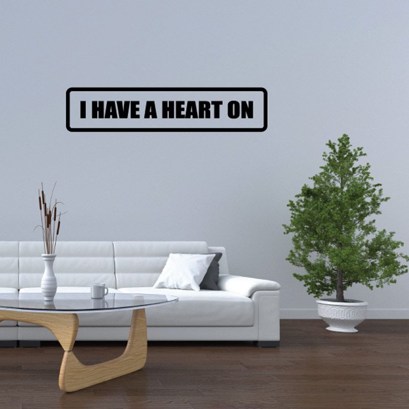 Image of I have a heart on Decal