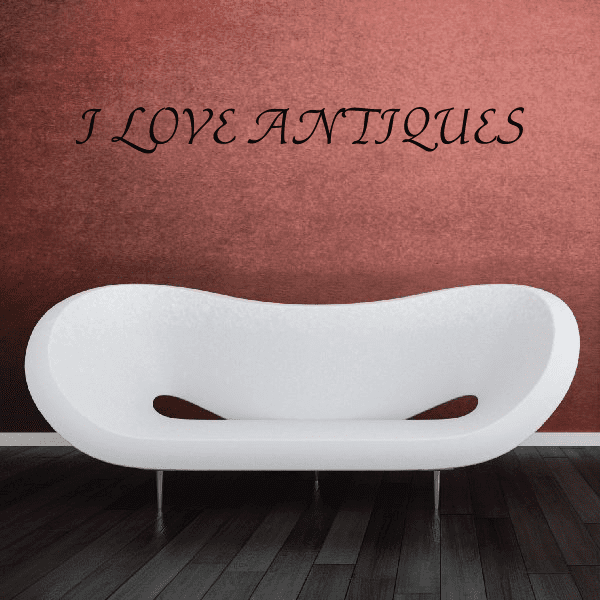 Image of I love antiques Wall Decal