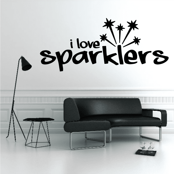 Image of I love Sparklers Decal