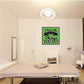 Love quote sticker, green square with white script text: "I love the little things YOU DO!"