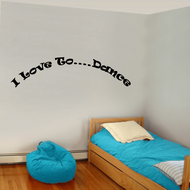 Image of I love to Dance Wall Decal