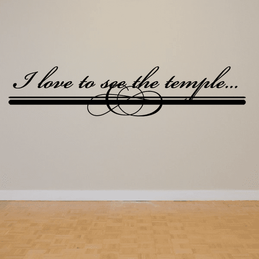 Image of I love to see the temple Decal