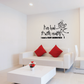 Wall decal with fairy illustration and quote: 'I need a fairy godmother!'