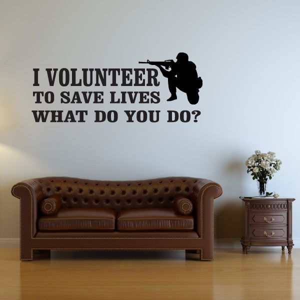 Image of I Volunteer Decal